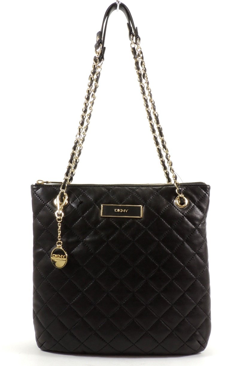 DKNY Quilted Nappa Crossbody/ Shoulder Bag w/Logo Plaque
