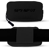 Spy Spot SpySpot Small Pouch with Zipper – Portable GPS Tracker Holder for Dog Collar, Belt or Backpack, Fits GL300 & Other Trackers, Multi-Purpose Oxford Fabric Pouch (Black)
