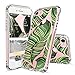 MOSNOVO iPhone SE 2020 Case, iPhone 8 Case, iPhone 7 Case, iPhone 7 Case Clear, Tropical Banana Leaves Clear Design Back Case with TPU Bumper Case Cover for iPhone 7 / iPhone 8 / iPhone SE 2020