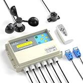 BINGOX Dual-Axis Solar Tracker Controller Kit &ndash; Auto Sun Tracking with LCD, Wind Sensor &amp; Remote &ndash; Boost Solar Panel Efficiency for Off-Grid, RV, Farm &amp; DIY Systems