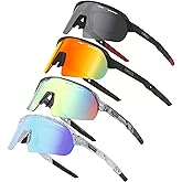 INMKALI Baseball Cycling Glasses Sports Sunglasses for Men Women Youth Outdoor Softball Running UV 400 Protection
