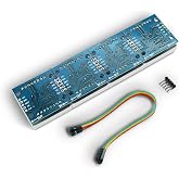 DEVMO MAX7219 Dot Matrix Display Module Single-Chip Control LED Module DIY Kit Compatible with Ar-duino with 5pin Line