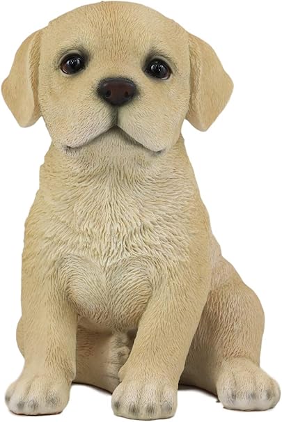 Amazon Ebros リアルな座り心地 愛らしいラブラドール子犬像 高さ6 75インチ ペットパルラブラドール犬種 コレクター向け 本物そっくりのディテール 樹脂装飾置物 ガラスの目 動物彫刻 置物 オブジェ オンライン通販