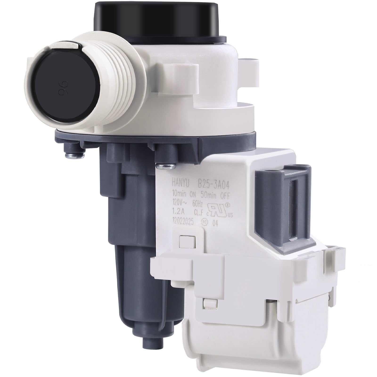 Photo 1 of WTW5057LW0 WTW5010LW0 WTW5000DW3 WTW5105HW2 WTW5100HW1 Drain Pump for Whirlpool Washer Drain Pump (OEM), W11399437 W11259498 B25-3A04 Compatible with WTW5015LW0 WTW6120HW1 WTW5105HW1 WTW5100HW2