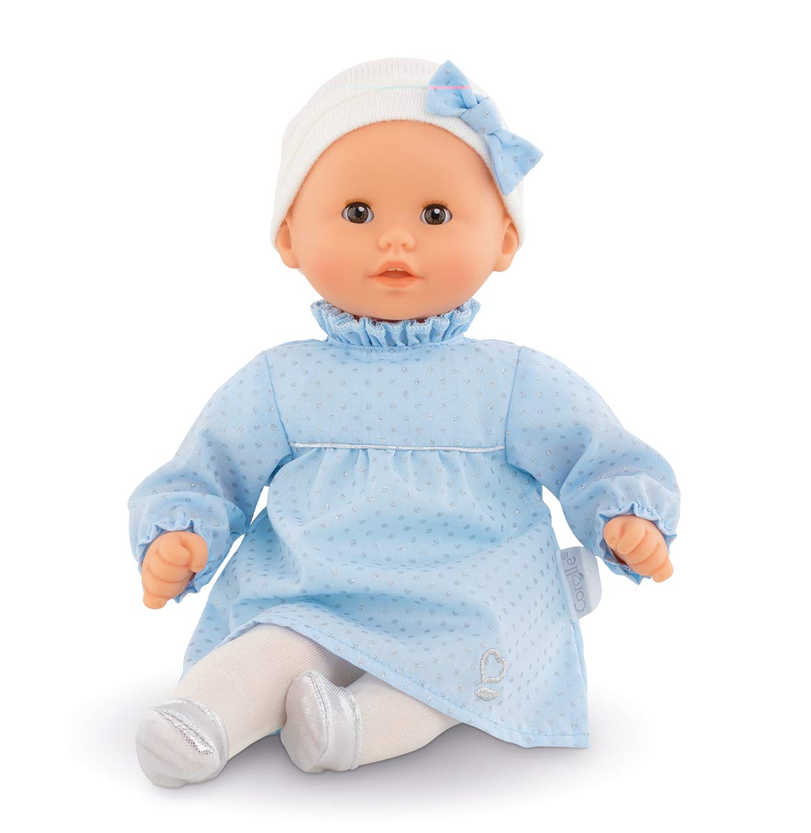 Corolle 9000100330 - Mon Premier Poupon Calin Marguerite Winter 30 cm, French Doll with Charm and Vanilla Fragrance