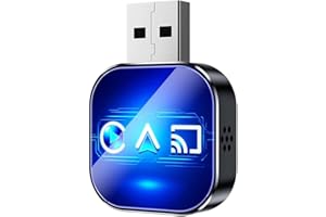 Generic Wireless Carplay Mirror Link Adapter, 2026 Upgrade 3 in 1auto Adapter with 2.4/5ghz WiFi Bluetooth 5.0, Instant Wired