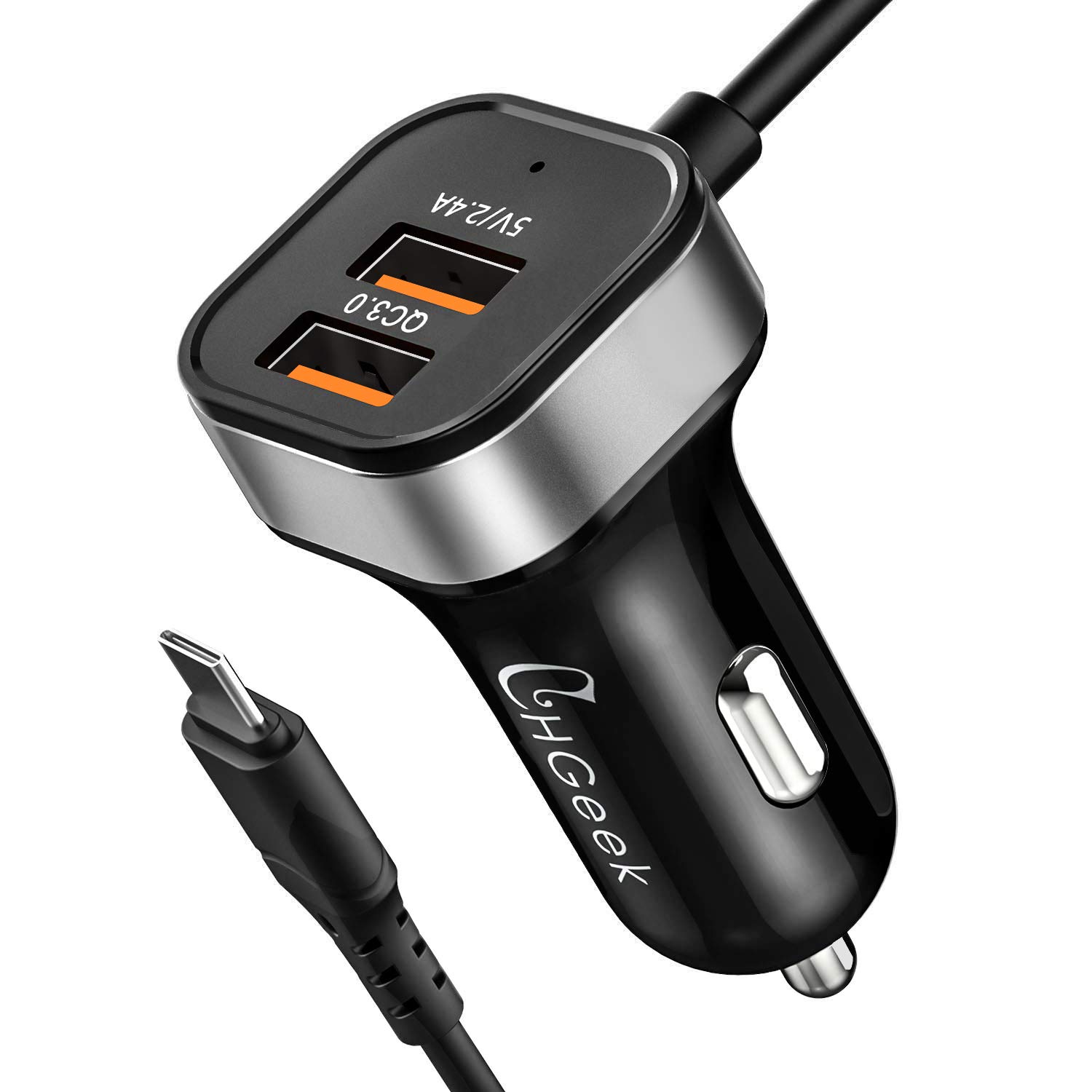 Chgeek Usb Type C Car Charger 30w Usb C Car Charger Adapter With Integrated Built In Type C 6ft Cord For Google Pixel 2pixelpixel Xl #usb #pd #car #charger Chgeek Usb Type C Car Charger 30w Usb C Car Charger Adapter With Integrated Built In Type C 6ft Cord For Google Pixel 2pixelpixel Xl