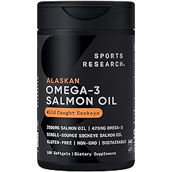 Sports Research® Salmon Oil - Single-Source Wild