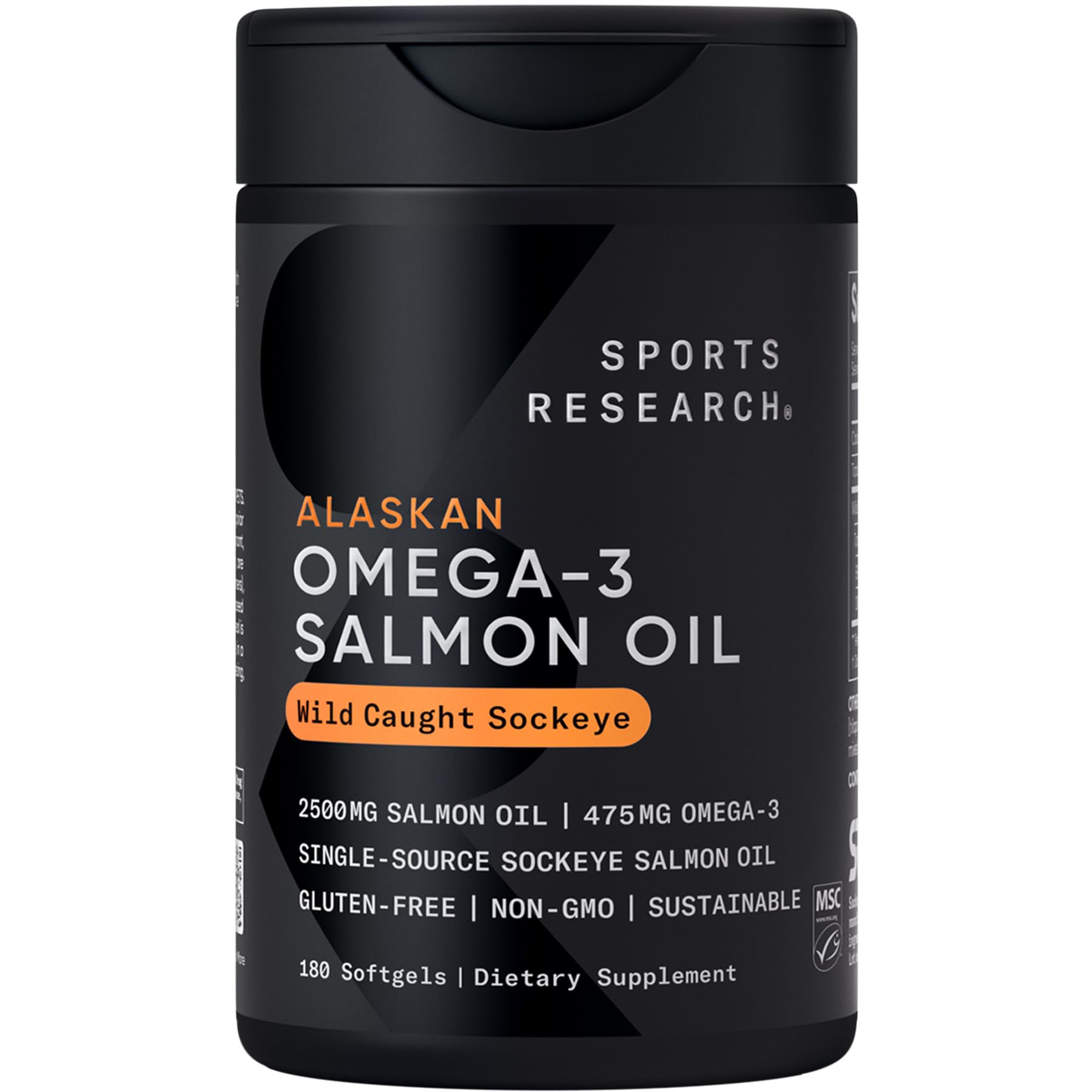 Sports Research® Salmon Oil - Single-Source Wild