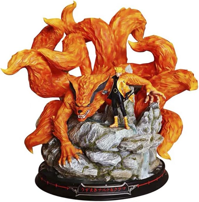 Naruto Anime Figure Rikudousennin Modo Uzumaki Naruto Nine Tails Demon Fox Statue