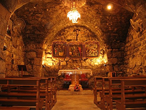 Home Comforts Peel-n-Stick Poster of Christianity Damascus Paul Chapel Syria Poster 24X16 Adhesive Sticker Poster Print