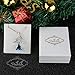 Pealrich Christmas Tree Triangle Jewelry Pendant Love Necklace Made with SWAROVSKI Crystal,Valentine's Day Gift for Women Fashion Design(Blue)