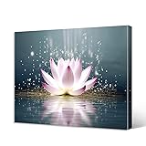 DOARTDO Lotus Flower Canvas Print Zen Wall Art Spa