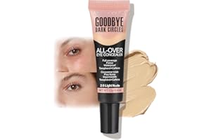 TOSOUATOP Under Eye Concealer, Color Corrector for Dark Circles, 【Full Coverage & Brightening】【Waterproof & Long Lasting】【Lightweight】Natural Matte Finish Concealer for Women, 02 Light Nude
