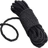 KuTi Kai All Purpose Rope 8 mm 32 ft Nylon Rope Black