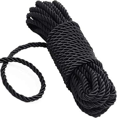 KuTi Kai All Purpose Rope 8 mm 32 ft Nylon Rope Black