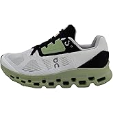 ON Cloudstratus Women Shoes Size 8.5, Color: Pure White/Black/Off-White