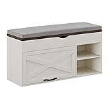 ChooChoo Storage Bench with Cushion, Shoe Bench