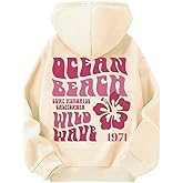 COZYEASE Girl's Floral Graphic Hoodie Long Sleeve Hooded Neck Sweatshirt Pullovers with Pocket