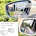 Blind Spot Mirror for Car Truck, Fan Shape Frameless 2'' Small Blindspot Mirror Convex Mirrors,1 Pair (Right & Left, Big Rear Mirrors are Not Included)