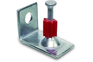 Powers Fastening Innovations 50370 Drive Pin 1-1/4-Inch Length 0.300 Head 0.145 Shank Diameter with 90-Degree Ceiling Clip As