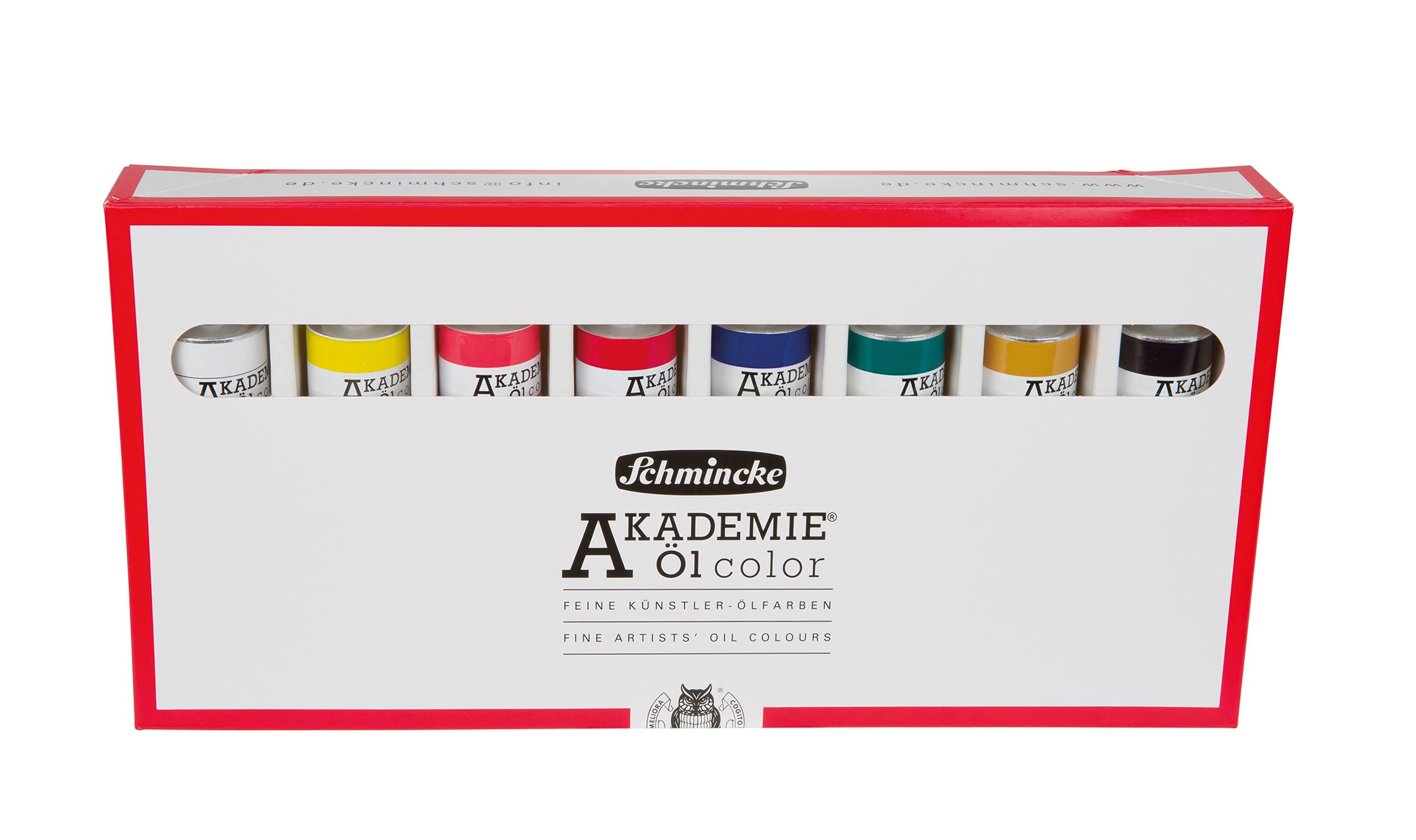 Schmincke - AKADEMIE® Oil, Basic Assortment 8 X 20 Ml Tubes, 79 108 097