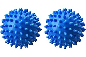 QI MEI Professional Massage Balls Foot Ball Foot Massager Spiky Roller for Deep Tissue Trigger Point Plantar Fasciitis Reflexology Stress Therapy Myofascial Release, Blue(2 Pack)