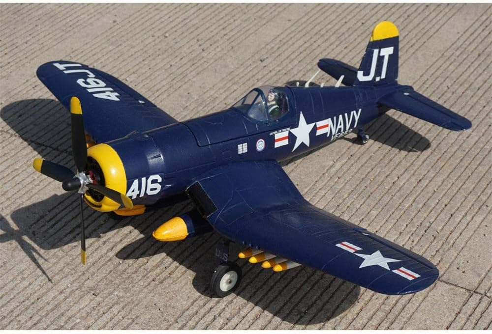 Remote Control Aircraft 1200mm Wingspan EPO RC Airplane KIT/PNP With Retractable Landing Gear Aircraft Plane Blue for Beginners (Color : Blue, Size : ONE SIZE)