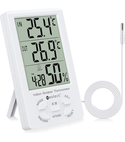Pack De 3 Thermomètres-hygromètres Numériques – Mini, LCD, Pour Intérieur, Sans Marque