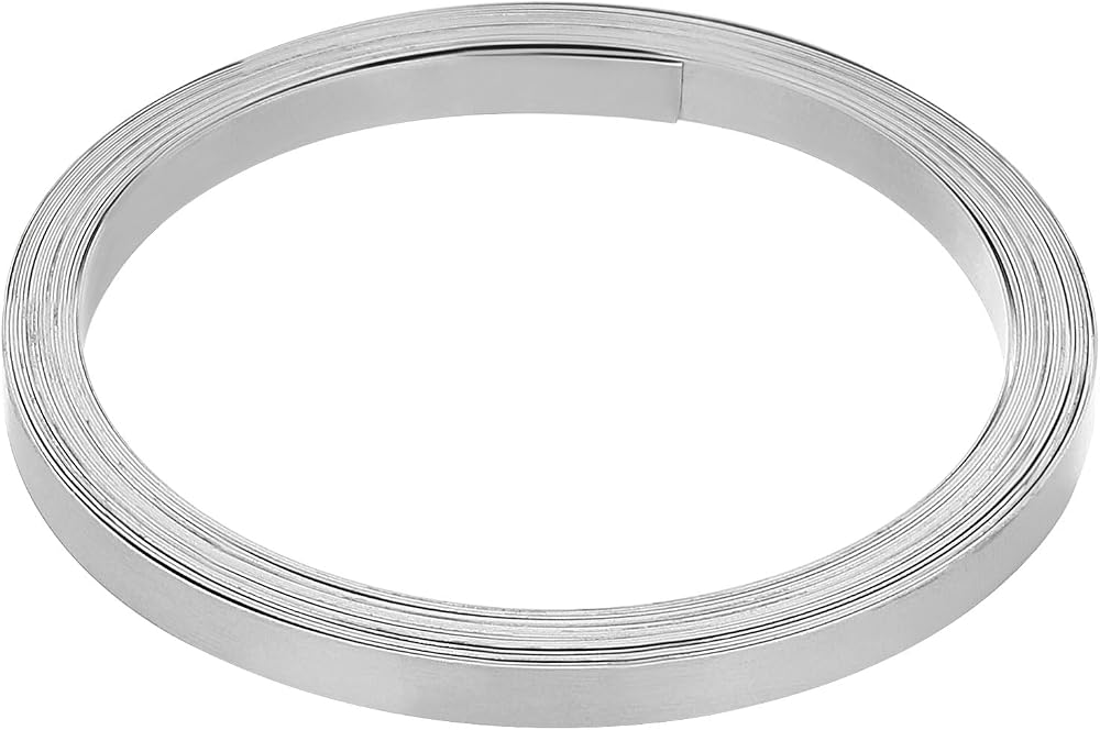 sourcing map Nickel-Chromium Flat Heater Wire 16.4 Ft Length 6mm Width 0.3mm