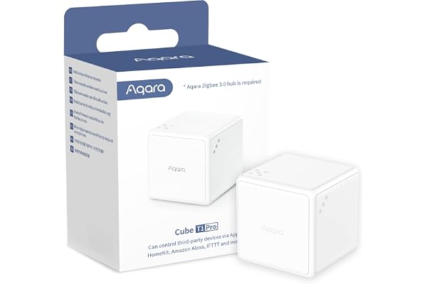 Aqara Cube T1 Pro, REQUIRES AQARA ZIGBEE 3.0 HUB, 6 Sides to Control Different Scenes and Diverse Actions to Control Smart Ho