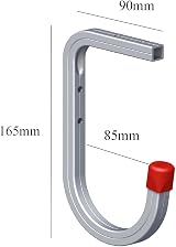Home Smart 2x 50kg Bike Storage Hooks Wall Ceiling Mount Garage Shed Ladder Tool view 4