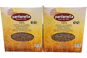 100% Spelt Orzo Pasta, 2-Pack (2 x 454 g / 2 x 16 oz) – Whole Grain Ancient Grain Pasta – High Fiber, Vegan & Non-GMO – Bronz