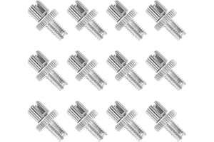 Gasedin 12 PCS Clutch Brake Cable Adjuster Screws, 8mm Metric Clutch Adjuster Nut Bolts Replace 34-67090, Brake Cable Adjuster Bolt for Bicycle ATV CT70 XR50, Motorcycle Accessories (Silver)