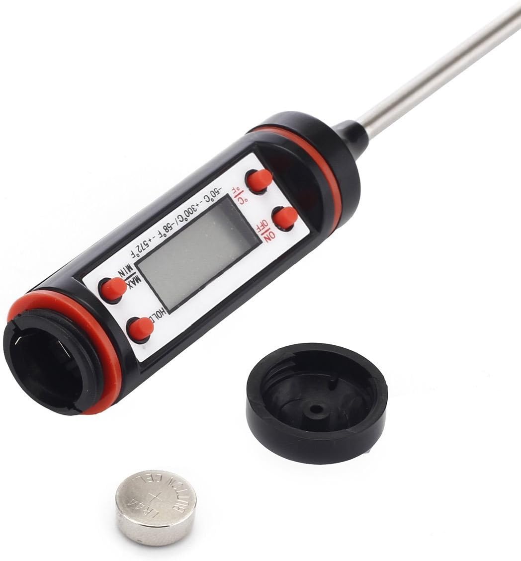DollaTek Kitchen Thermometer Digital Meat Thermometer with Stainless Long Probe and Accurate LCD Screen for Liquids Meat - Image 4