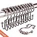 Wimaha Rustproof Shower Curtain Rings, Stainless Steel Heavy Duty Roller Double Glide Shower Hooks for Bathroom Shower Rods Curtains Liners, Bronze, Set of 12 Hooks