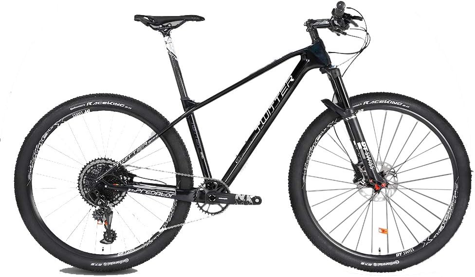 DRAKE18 Carbon fiber mountain bike, 29 inch 12-speed gear GX double disc brakes men's cross-country climbing adult ladies outdoor riding