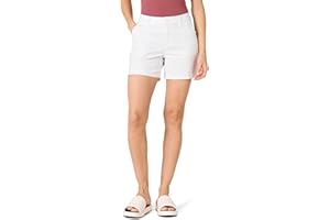 Amazon Essentials Women's Mid-Rise Slim-Fit 5 Inch Inseam Khaki Short (Available in Straight and Curvy Fits)