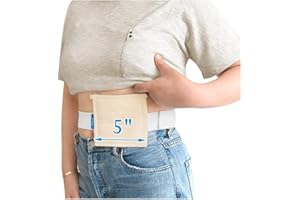 KAVIL Feeding Tube Belt Peritoneal Dialysis Accessories Peg/G Tube Supplies Protective Covers Dialysis Tubing Medical Catheters Holder for Adults Cath Secure Pd J Port Wrap for Women Men (Beige)