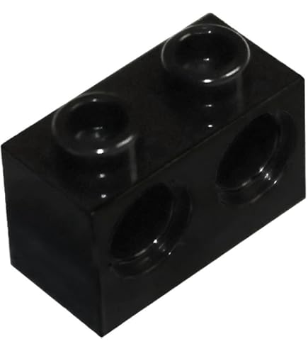 Amazon.com: LEGO Parts and Pieces: Technic Black 1x2 with Two 