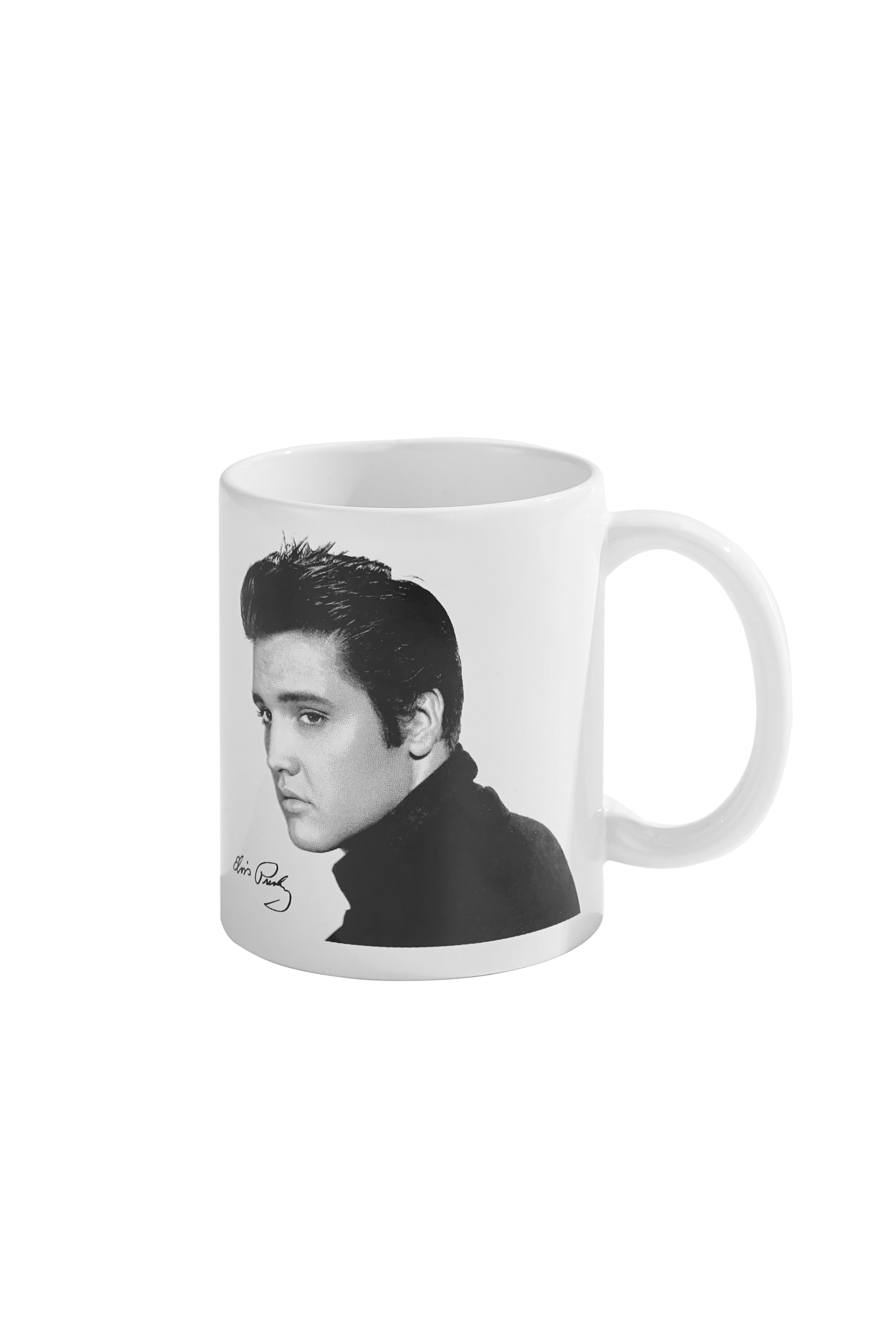 Elvis Presley Mug (Portrait Design) 315ml/11oz Ceramic Coffee Mug, Cups and Coffee Mugs for Women and Men - Official Merchandise