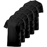JORESTECH Pack of 5 Short Sleeve T-Shirts: The Ultimate Blend of Moisture-Wicking and Fast-Drying Comfort for All-Day Use