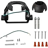 Ceiling Fan Mounting Bracket with Hanger Ball Set, Cast Aluminum Cathedral Ceilings Canopy Bracket and Universal Adapter for 