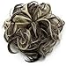 Lelinta Hair Bun Extensions Wavy Curly Messy Hair Extensions Donut Hair Chignons Hair Piece Wig Hairpiece Dark Brown Mix Bleach Blonde