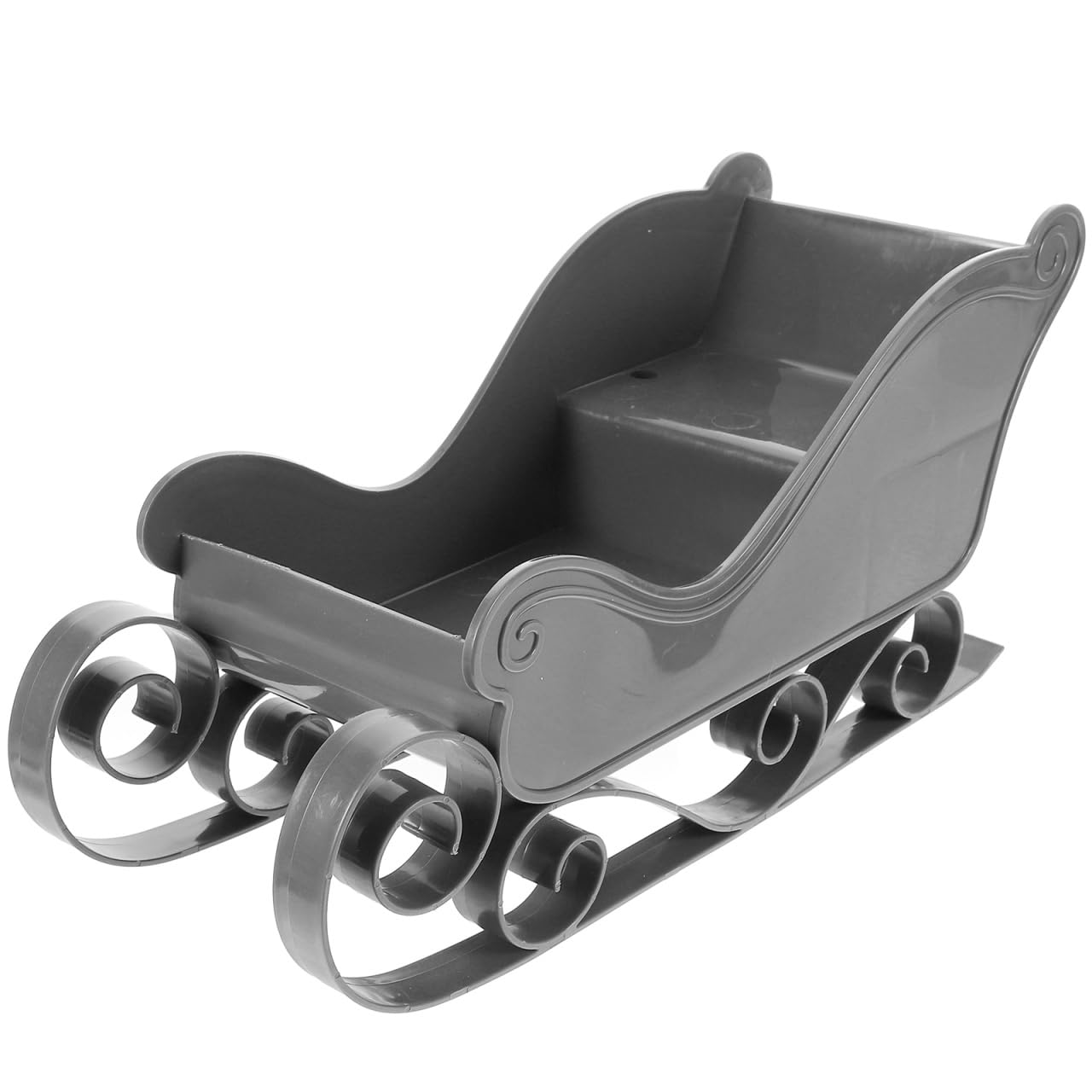 Christmas Christmas Sleigh for Presents Sled Car Decoration Grey Plastic 11 Inch Mini Sled Ornament for Festive Tabletop Hanging Tree Decor and Party Props for Home or Office