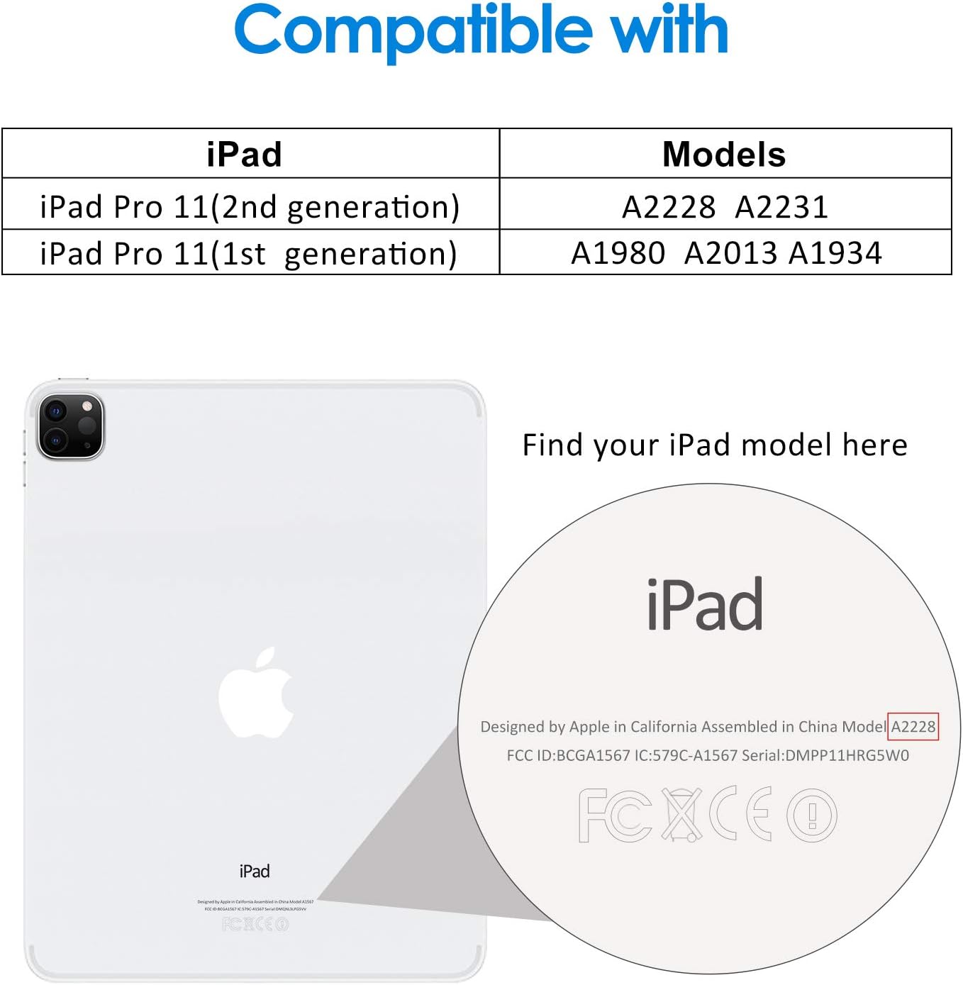 JETech 2-Pack Screen Protector for iPad Air 4 10.9-Inch, iPad Pro 11-Inch (2020 and 2018 Release Edge to Edge Liquid Retina Display), Face ID Compatible, Tempered Glass Film: Electronics