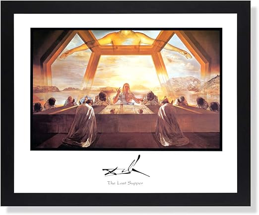 Amazon Com Salvador Dali Last Supper Wall Decor Picture Black