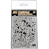 AK Interactive Weathering Flexible Airbrush Stencil 1/48 &amp; 1/72 Scale Tool