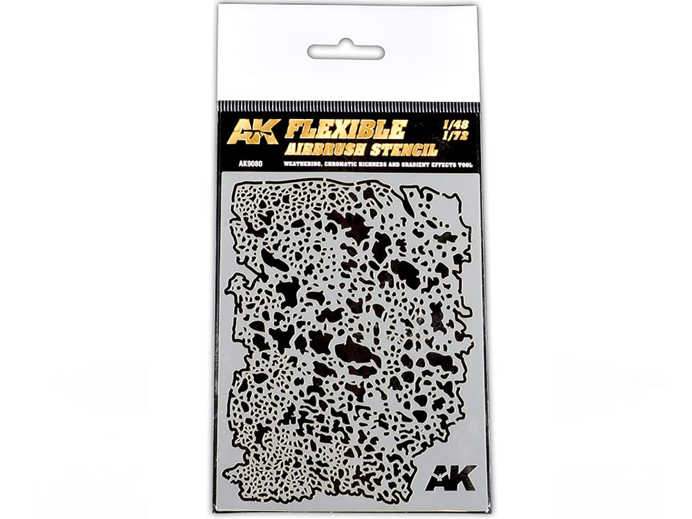 AK Interactive Weathering Flexible Airbrush Stencil 1/48 & 1/72 Scale Tool