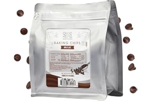 ChocZero Milk Chocolate Chips, No Added Sugar, Keto & Low Carb, Gluten Free, No Sugar Alcohols, 20 oz Bag for Baking & Desserts